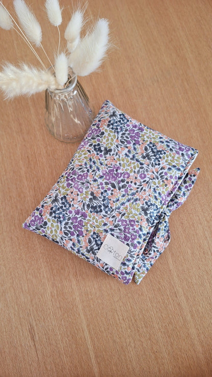 Pochette à Livre artisanale - Protège-livre matelassé, fait main, format poche ou broché au choix