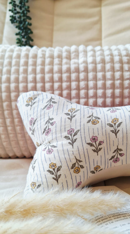 Coussin de lecture ergonomique artisanal - Coton biologique, fait main, pour lire sans douleur