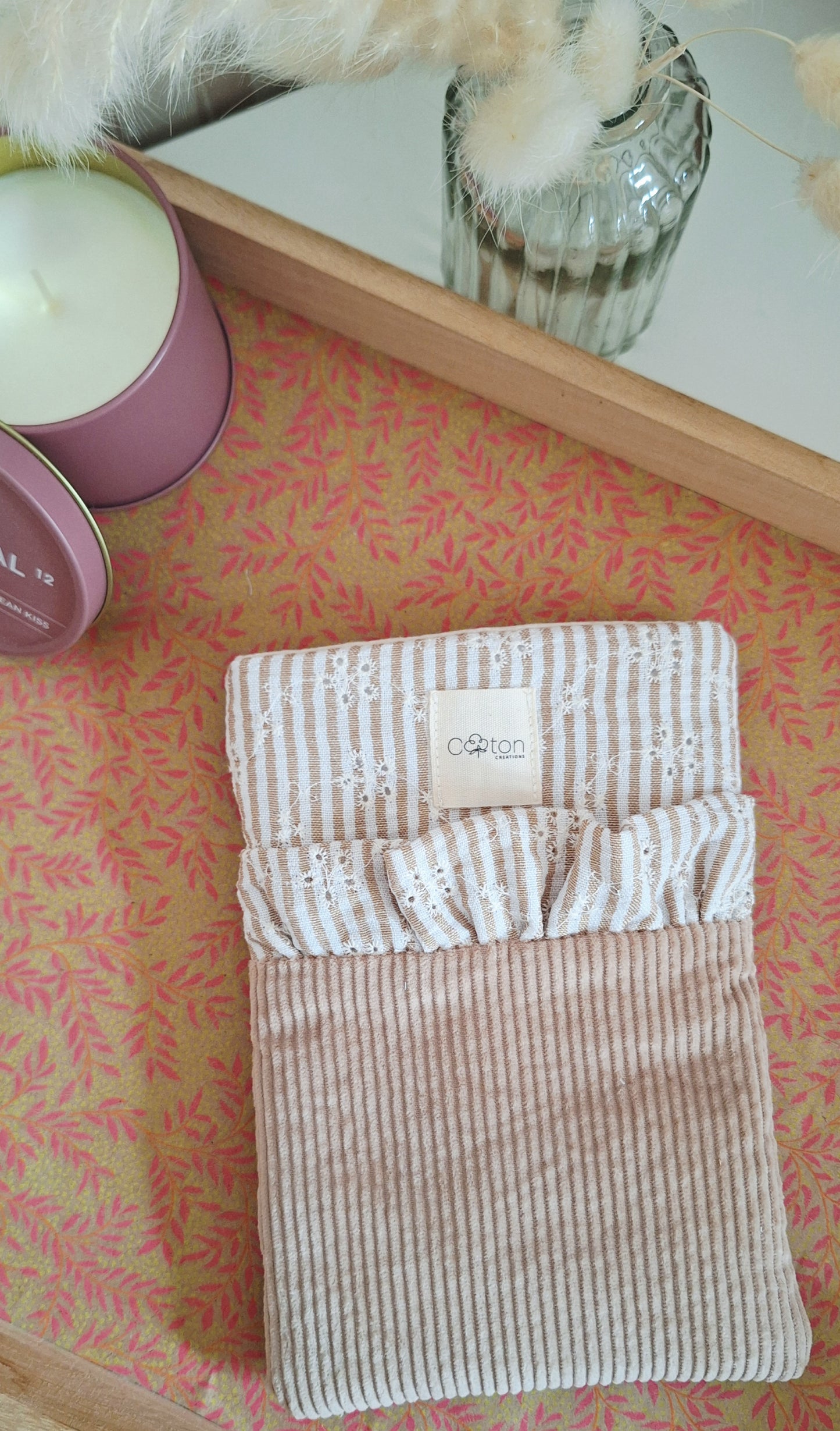 Pochette 2 en 1 pour liseuse et/ou livre de poche - Artisanale, personnalisable