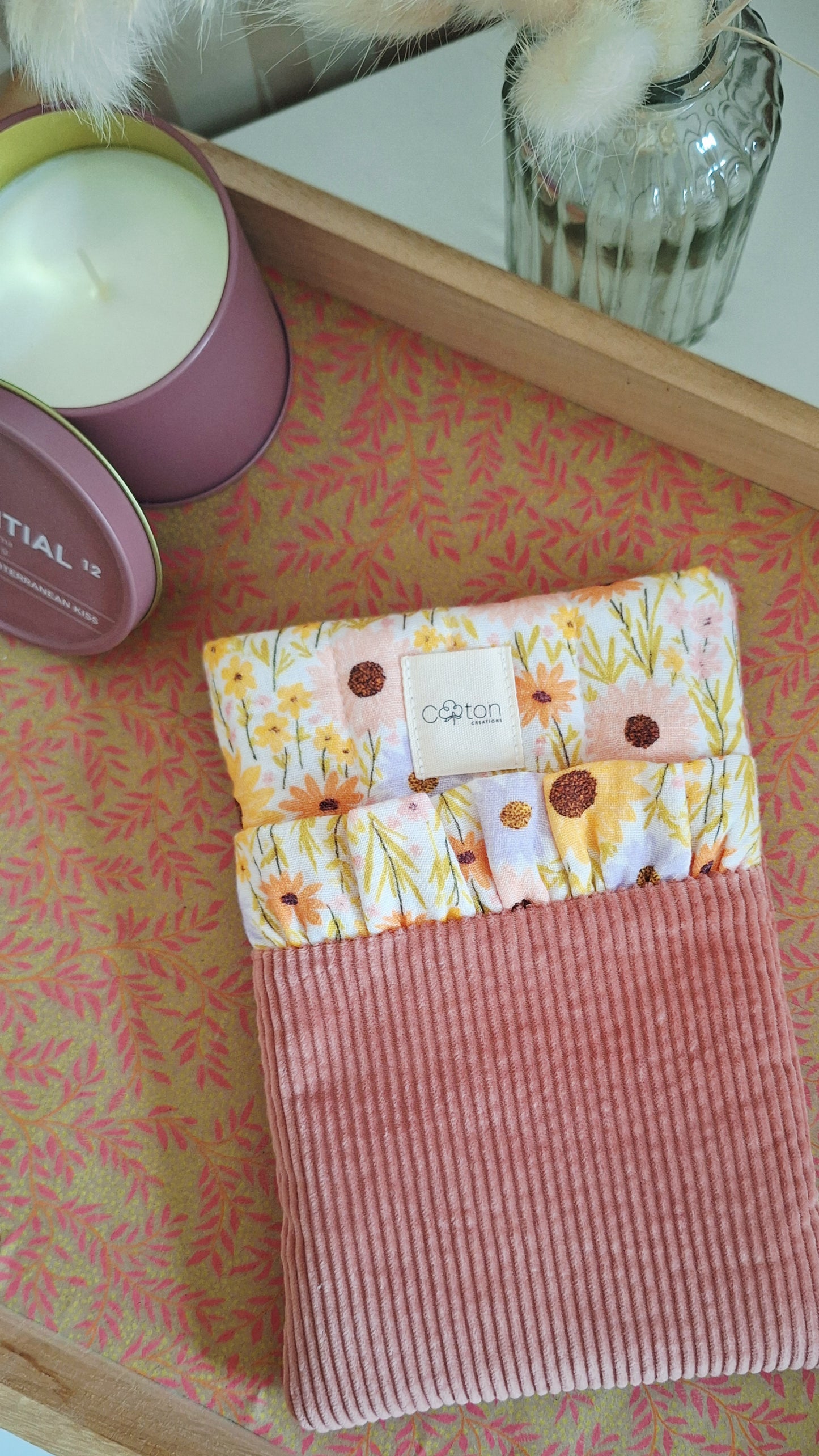Pochette 2 en 1 pour liseuse et/ou livre de poche - Artisanale, personnalisable