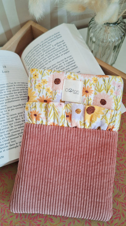 Pochette 2 en 1 pour liseuse et/ou livre de poche - Artisanale, personnalisable