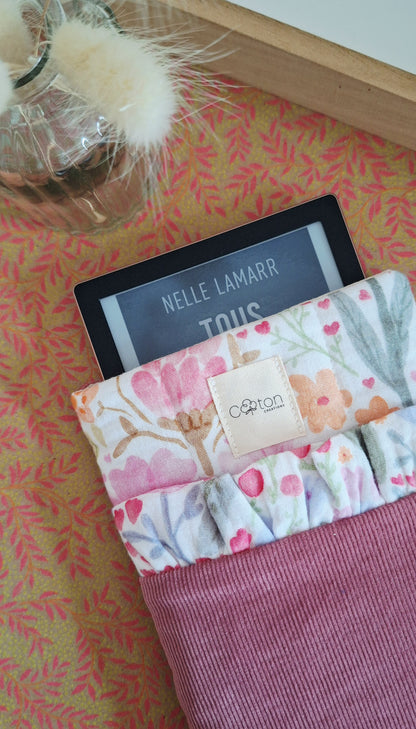Pochette 2 en 1 pour liseuse et/ou livre de poche - Artisanale, personnalisable