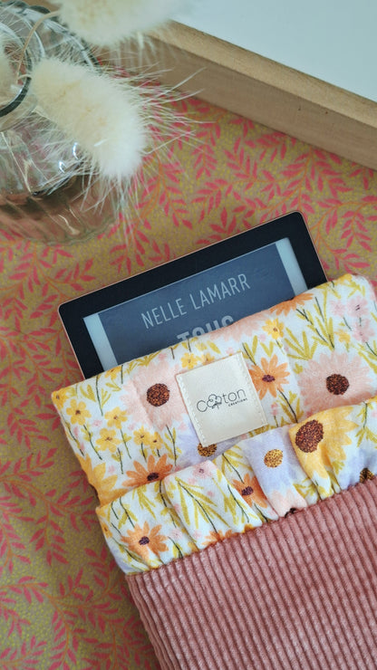 Pochette 2 en 1 pour liseuse et/ou livre de poche - Artisanale, personnalisable