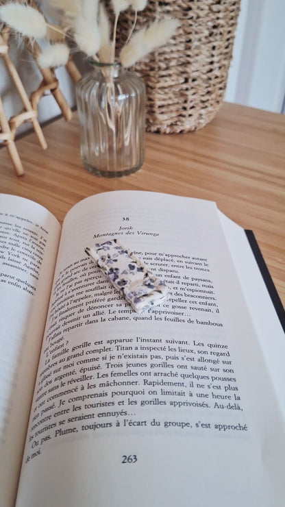 Marque-page aimanté artisanal - Fait main en coton, pour ne plus jamais perdre sa page