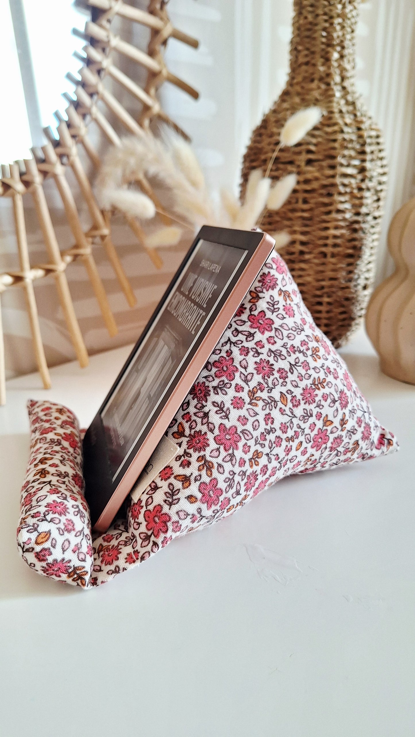 Coussin pour liseuse - Support ergonomique artisanal