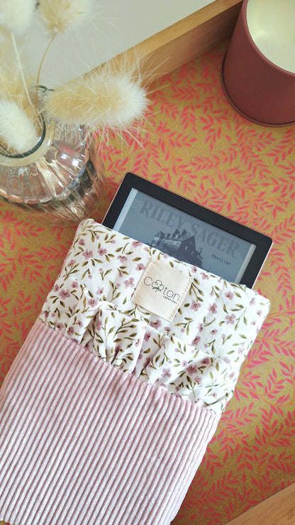Pochette 2 en 1 pour liseuse et/ou livre de poche - Artisanale, personnalisable