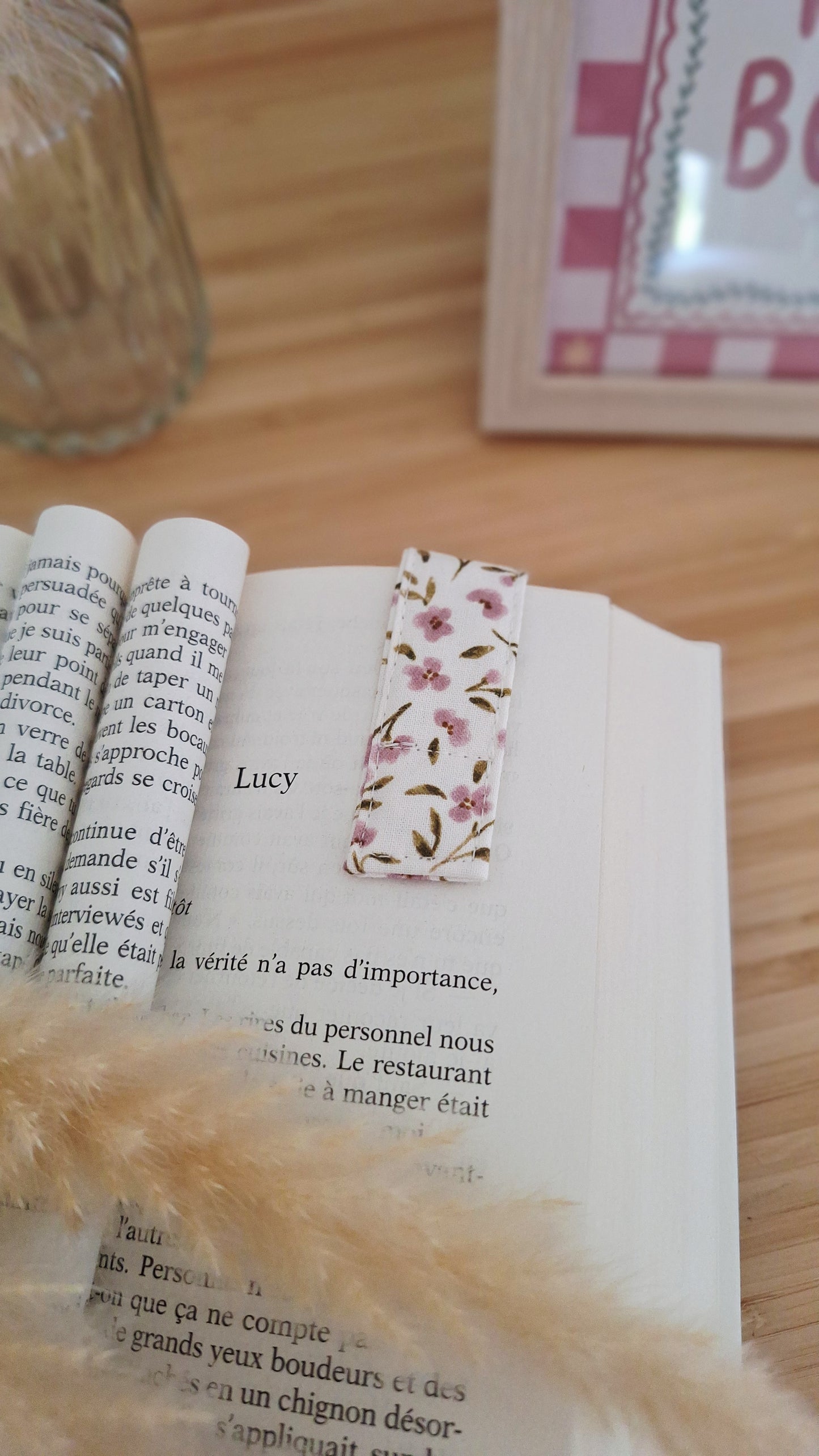 Marque-page aimanté artisanal - Fait main en coton, pour ne plus jamais perdre sa page