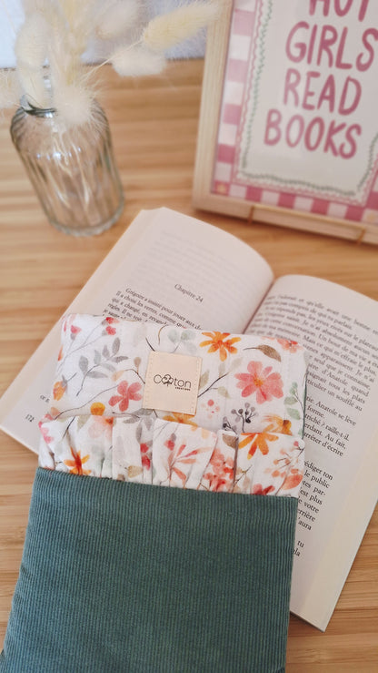 Pochette 2 en 1 pour liseuse et/ou livre de poche - Artisanale, personnalisable