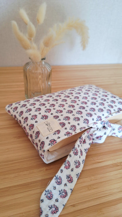 Pochette à Livre artisanale - Protège-livre matelassé, fait main, format poche ou broché au choix