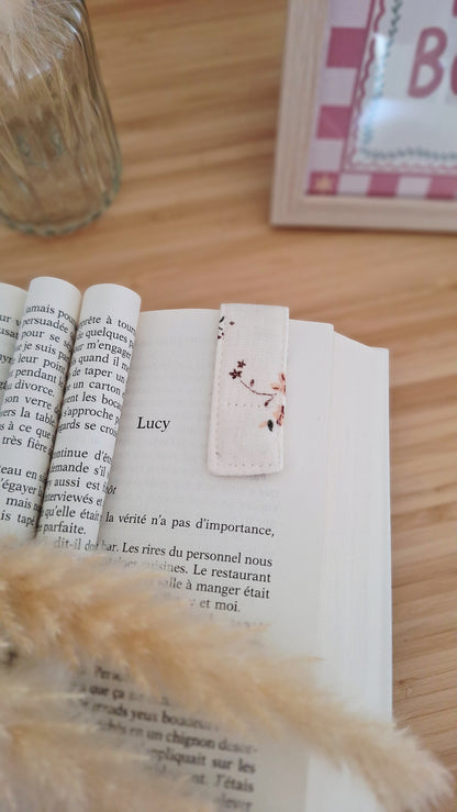 Marque-page aimanté artisanal - Fait main en coton, pour ne plus jamais perdre sa page