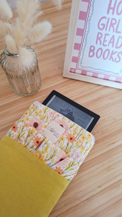 Pochette 2 en 1 pour liseuse et/ou livre de poche - Artisanale, personnalisable