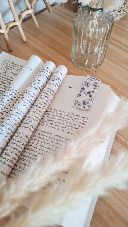 Marque-page aimanté artisanal - Fait main en coton, pour ne plus jamais perdre sa page